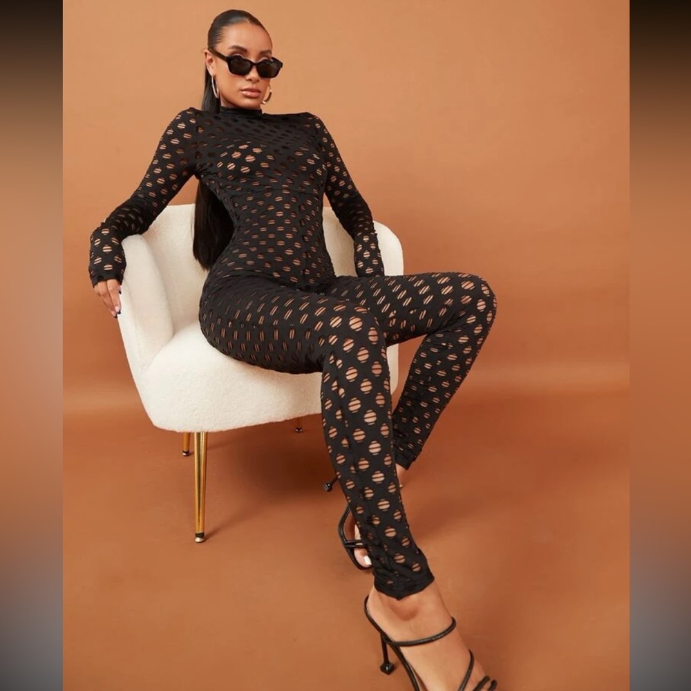 Hollow Out Unitard Jumpsuit